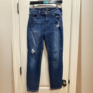 Judy Blue Slim Fit very stretchy distressed size 7/28